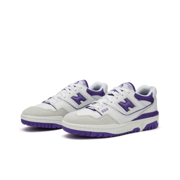 New Balance 550 White Purple BB550WR1 – Iconic - Image 2