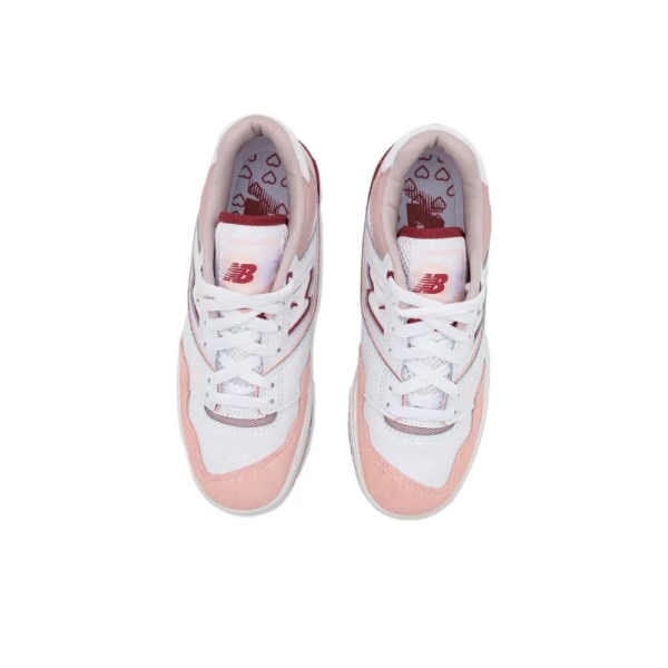 New Balance 550 White Scarlet Bbw550zv – Streetwear - Image 3