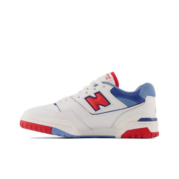 New Balance 550 White True Red Atlantic Blue Bb550nch – Streetwear - Image 2
