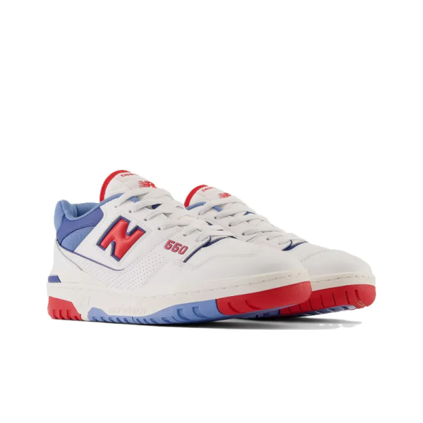 New Balance 550 White True Red Atlantic Blue Bb550nch – Streetwear - Image 3