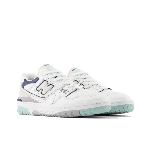 New Balance 550 White Winter Fog Navy Bb550wca – Style - Image 3