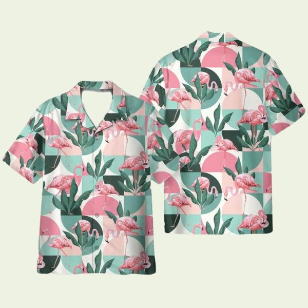 Pink Flamingo Floral Hawaiian Shirt for Men ? Tropical Vibes & Bold Summer Style, Perfect for Vacation